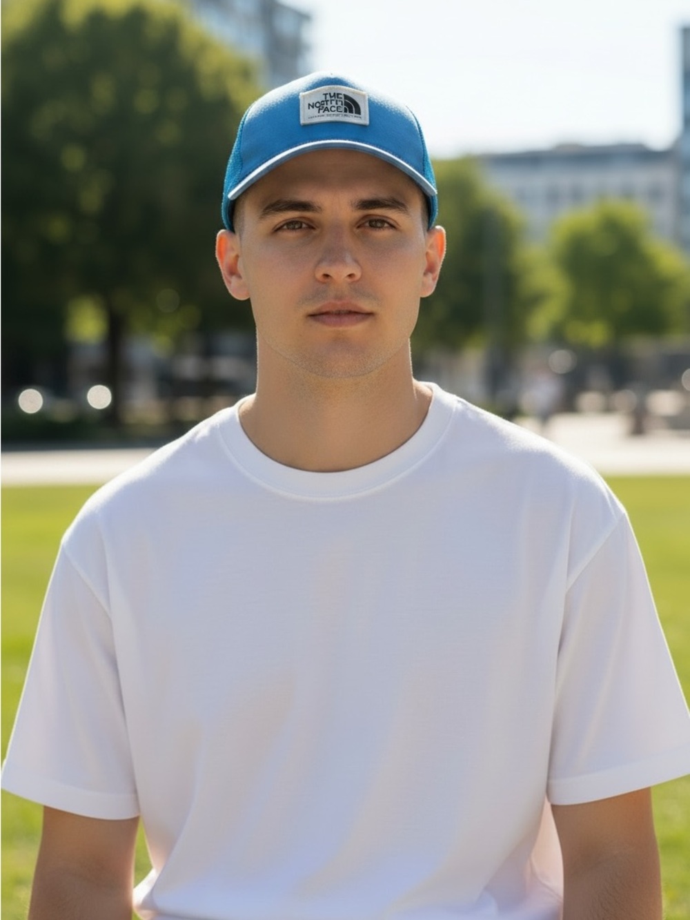 The North Face Men’s FlexFit Blue Classic Trucker Hat